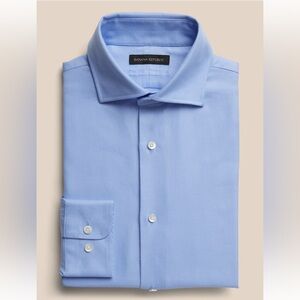Banana Republic Men's Tailored Slim Fit, Fine Twill Dress Shirt Sz: Medium